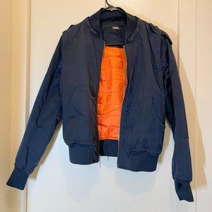 Aritzia TNA Navy Bomber Jacket